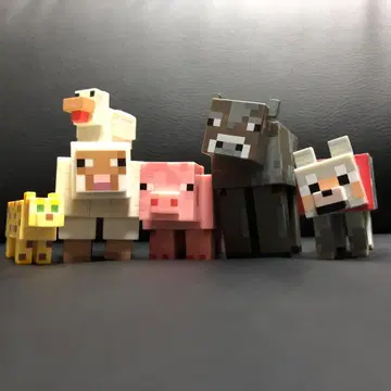 [단종품] Minecraft 액션 피규어 애니멀 6팩 세트