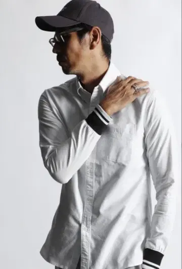 The DUFFER of ST.GEORGE 리브 소매 옥스퍼드 셔츠 S
