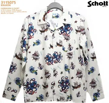schott 크라켄 알로하 셔츠