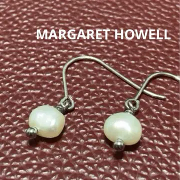 MARGARET HOWELL 레어 빈티지 실버 x 담수 펄 귀걸이