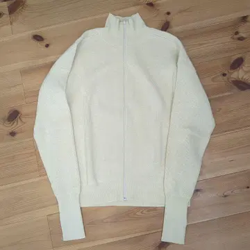 UNIQLOU 메리노 블렌드 풀 집업 스웨터 드라이버 니트 L