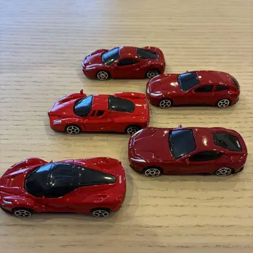 Ferrari 미니카 5대 세트 빨간색