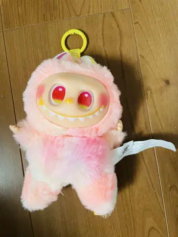 몬스터풍 봉제 인형 핑크 클립 포함