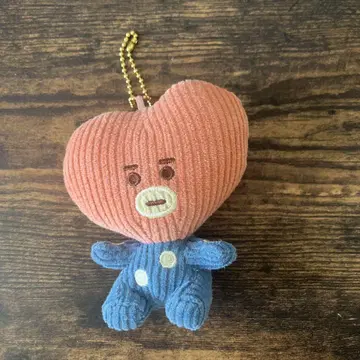 BTS BT21 TATA 코듀로이 마스코트 스트랩 태현