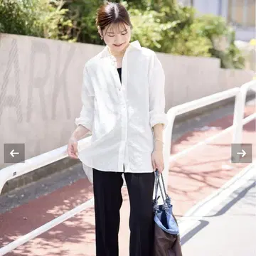 SLOBE IENA 린넨 코튼 레귤러 셔츠