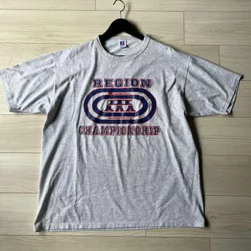 90년대 러셀 Russell 티셔츠 헤더 그레이 빈티지 USA