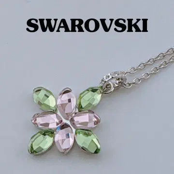 컨디션 최상 SWAROVSKI 스와로브스키 플라워 모티브 목걸이