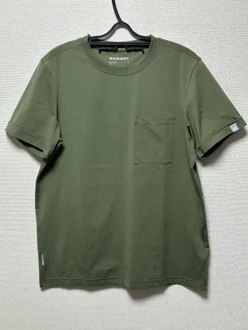 마무트 남성용 티셔츠 카키 사이즈 XL (해외 L)