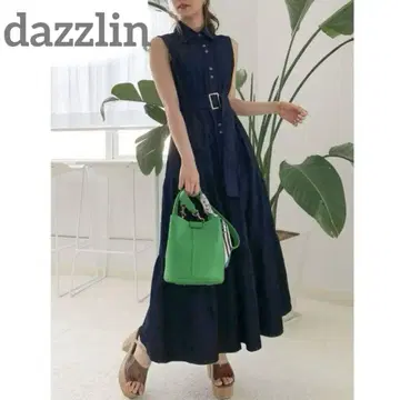 [새상품급] dazzlin 노 원피스 데님 소재 A라인