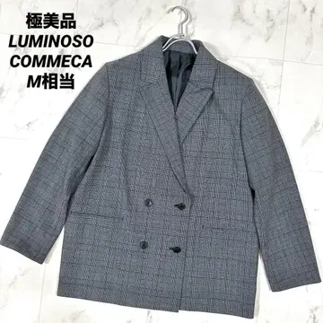[컨디션 최상] LUMINOSO COMMECA 자켓 글렌체크 M 상당
