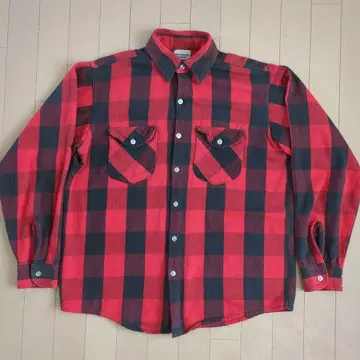 OshKosh B'Gosh 80's USA 제작 버팔로 체크 플란넬 셔츠