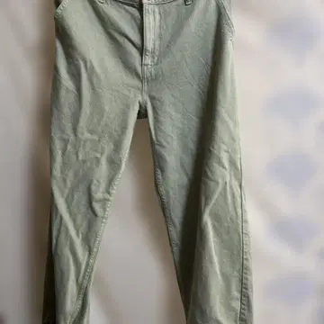 빅 사이즈 ZARA 코튼 팬츠 L 사이즈 카키 그린