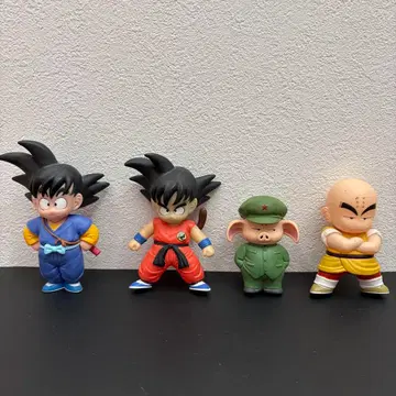 드래곤볼 소프트 비닐 손오공 어린 시절 2개, 우롱, 크리링 세트
