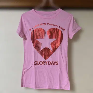 LIVE GYM Pleasure 2008 티셔츠 GLORY DAYS