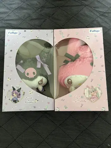 FuRyu 리카짱 x 마이멜로디 x 쿠로미 콜라보 봉제 인형
