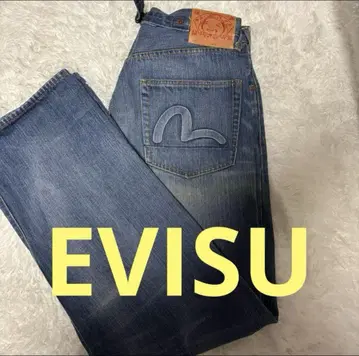 EVISU 에비수 청바지 인기 폭 넓은 W34