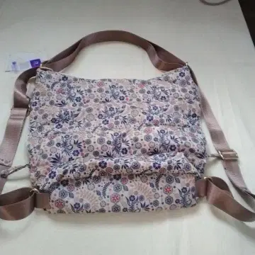 미사용 새상품 투웨이 릭 토트 미니 꽃무늬 베이지
