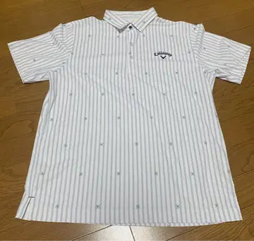 새상품급 캘러웨이 callaway 골프 플라워 무늬 피케 셔츠 LL