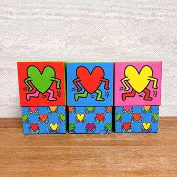 키스 해링 x 해피 삭스 박스/3세트 상자 소품함