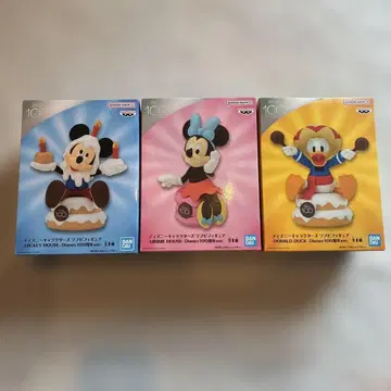 Disney 100주년 기념 소프트 비닐 피규어 3개 세트