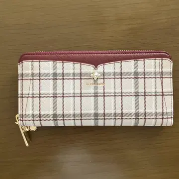 앤드슈에뜨 &chouette 체크 무늬 장지갑 새상품