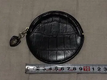 펠리시 코인 케이스 블랙 새상품급 크로커다일 무늬