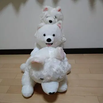 사모예드 봉제 인형 3체 묶음 판매