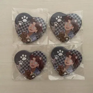 닌타마 란타로 난자타운 하트 캔뱃지 야마다 리키치 세트