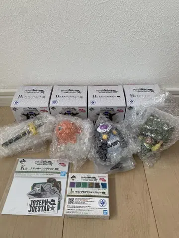 제일복권 죠죠의 기묘한 모험 H상 데스크탑 마스코트 4종과 덤