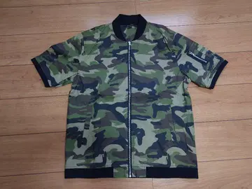 차오파닉 카모 패턴 반팔 셔츠 집업