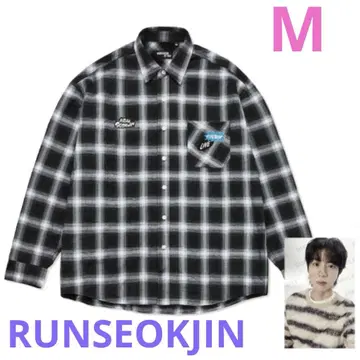 BTS RUNSEOKJIN 체크 셔츠 M 사이즈