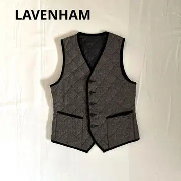 라벤햄 LAVENHAM x SHIPS 리버서블 헤링본 베스트
