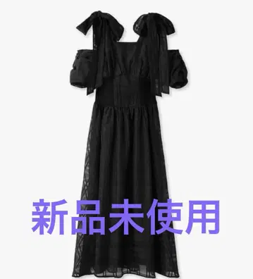 스나이델 리본 숄더 허리 리브 원피스