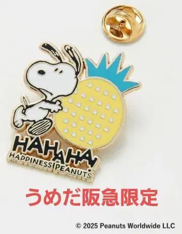 우메다 한큐 한정 스누피 페스티벌 2025 핀 배지