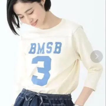 BEAMSBOY 빔즈 보이 풋볼 7부 소매 넘버링