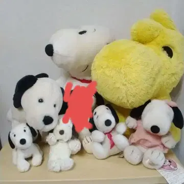 레트로 얼굴 등 스누피 봉제 인형 묶음 판매