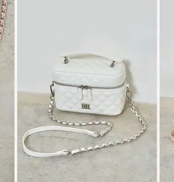 퀼팅 숄더 미니 백 WHT 화이트 WHITE 화이트