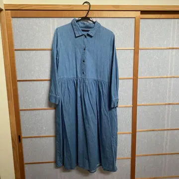 타카기센코 카라 부착 원피스 긴팔