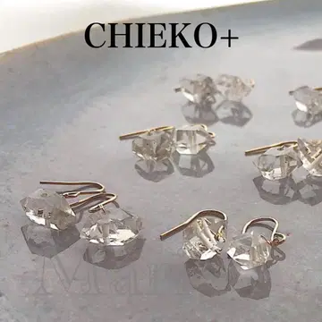 [ CHIEKO+ ] 하키머 다이아몬드 귀걸이 [ 한쪽 귀 ]