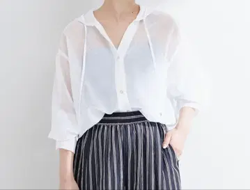 [새 상품] 후드 시어 블루종