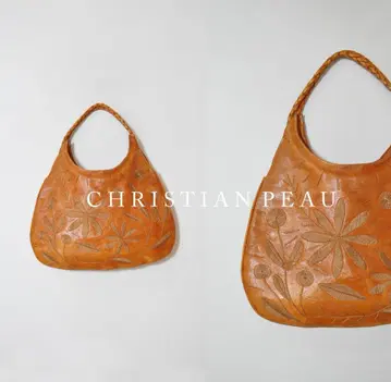 CHRISTIAN PEAU 크리스찬포 앤티크 자수 가죽 백
