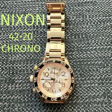 NIXON 42-20 CHRONO 로즈 골드