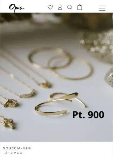 Ops 플라티나 귀걸이 고차 미니 Pt900