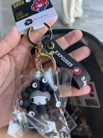 블랙 산리오 먝먝 마이멜로디 엑스포 한정판 키링