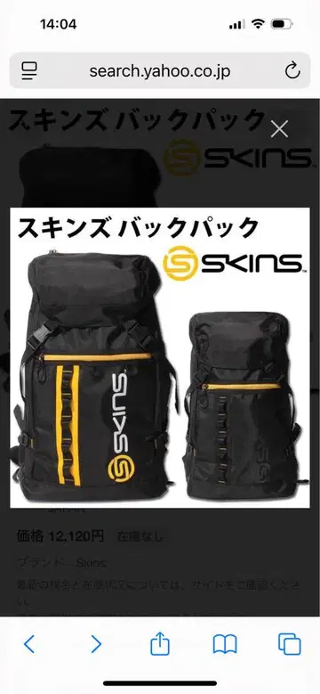 SKINS 백팩