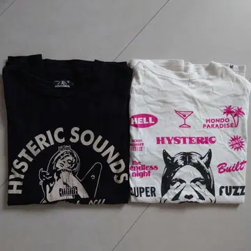 HYSTERIC GLAMOUR 티셔츠 2매 세트