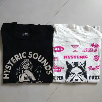 HYSTERIC GLAMOUR 티셔츠 2매 세트