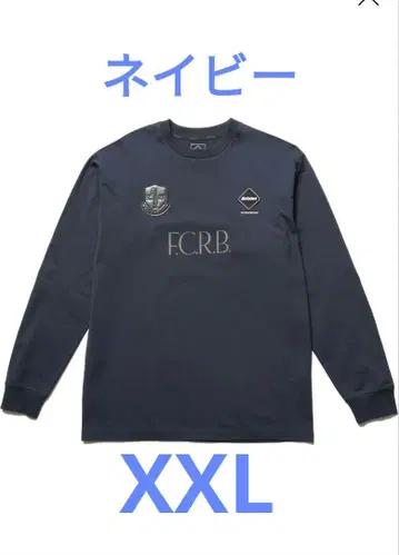 미사용 25aw LETTERED L/S TEE NAVY XXL FCRB