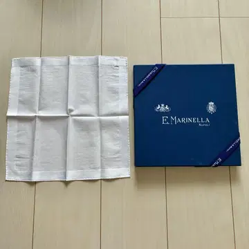 마리넬라 포켓 치프 화이트 E.marinella