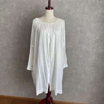 베리떼꾸르 카디 코튼 개더 튜닉